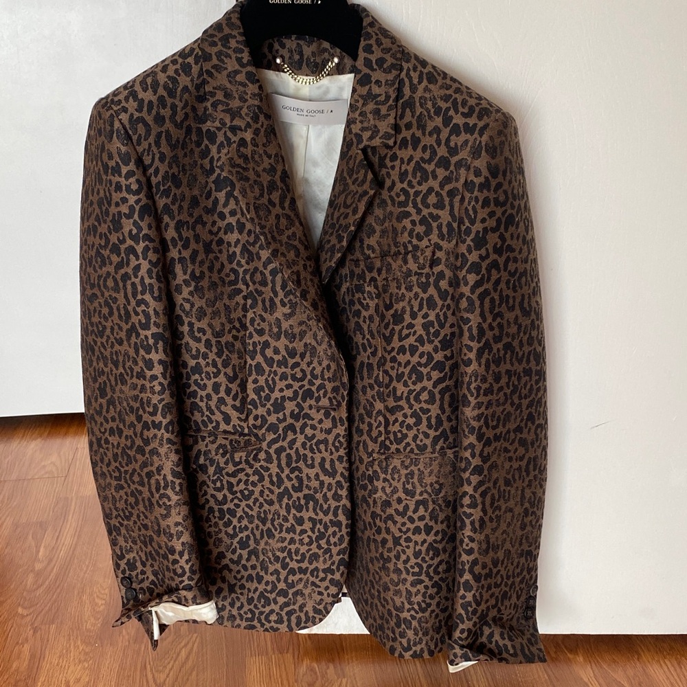 Golden Goose Leopard Print Jacket